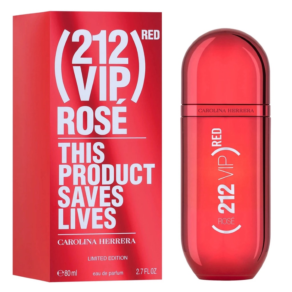 Carolina Herrera 212 VIP ROSe Red Eau De Parfum w LELEROZ